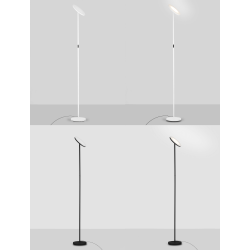 LUCES BUENA LE44291/2 adjustable LED floor lamp black white IP20