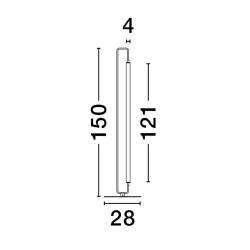 LUCES HUANTA LE44429 lampa podłogowa LED 32W, 150cm, czarna IP20