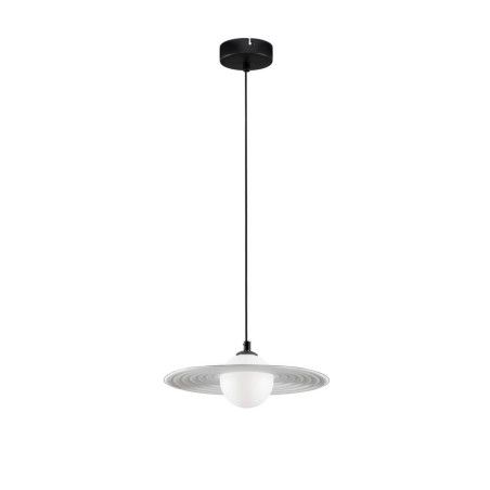 LUCES FUNES LE44293 lampa wisząca czarna, stal/akryl 1xG9, 5W, IP20