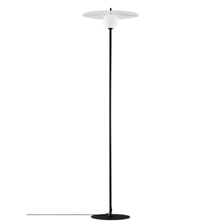 LUCES FUNES LE44294 black floor lamp steel/acrylic 162 cm, 1xG9, 5W