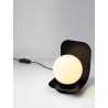 LUCES HERAS LE44295/6 table lamp, black/light wood, E14 5W, IP20