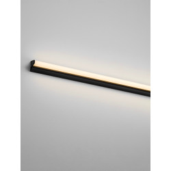 LUCES JULIO LE44298/9 oblong LED wall lamp, black, 2 lengths, IP44