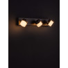 LUCES NUEVA LE44304/5 kinkiet LED czarny, 2 rozmiary, IP44, nowoczesny