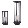 LUCES OJEDA LE73634/5 zewnętrzna lampa stojąca IP65, E27, czarna