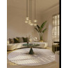 MAXlight Lipari P0543/4 elegant LED hanging lamp gold 3000K IP20