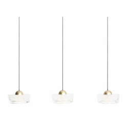 MAXlight Lipari III P0545 LED hanging lamp, 22W, 3000K, gold IP20