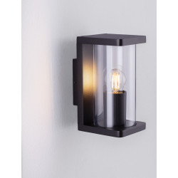 LUCES TUPIZA LE73740 outdoor wall lamp E27 12W IP65 black, aluminum