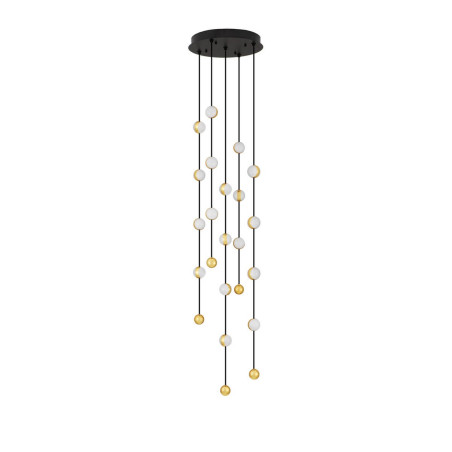 LUCES CUTERVO LE44601 black gold LED hanging lamp 64W, 4708lm IP20