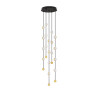 LUCES CUTERVO LE44601 black gold LED hanging lamp 64W, 4708lm IP20