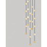 LUCES CUTERVO LE44601 black gold LED hanging lamp 64W, 4708lm IP20