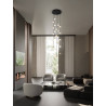 LUCES CUTERVO LE44601 black gold LED hanging lamp 64W, 4708lm IP20