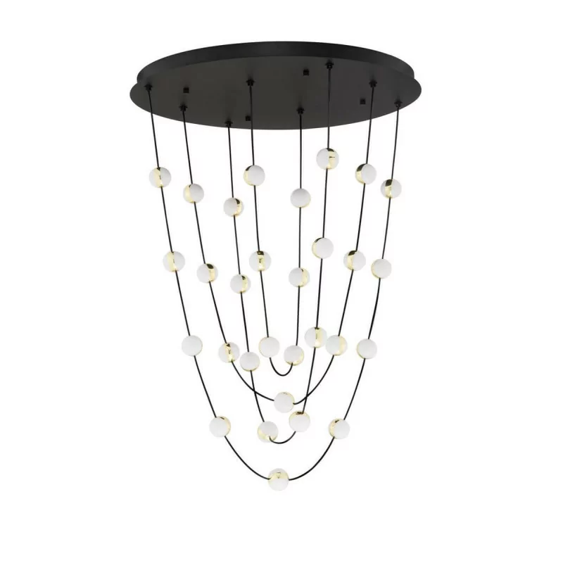 LUCES CUTERVO LE44602 elegant LED hanging lamp 3000K black and gold