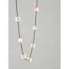 LUCES CUTERVO LE44603/4 lampa wisząca LED 3000K czarno-złota elegancka