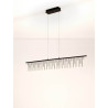 LUCES HUARAZ LE44446/7 hanging lamp black and gold, 3000K modern