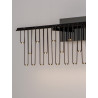 LUCES HUARAZ LE44448/9 elegant LED wall lamp black, gold, 11W, 3000K