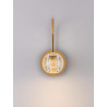 LUCES CUYO LE44211 LED wall lamp 4W, gold 166lm, 3000K, metal/glass