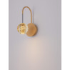 LUCES CUYO LE44211 LED wall lamp 4W, gold 166lm, 3000K, metal/glass