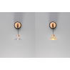 LUCES GUAY LE44213 LED hanging wall lamp 7W, gold, 3000K, metal/acrylic