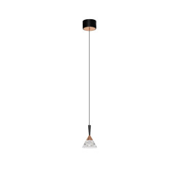 LUCES GUAY LE44214 LED hanging lamp 7W gold 345lm 3000K, metal/acrylic