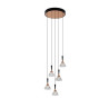 LUCES GUAY LE44215 LED hanging lamp 30W, black/gold, 1558lm, 3000K