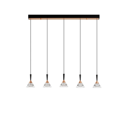 LUCES GUAY LE44216 hanging lamp black and gold, LED 3000K 30W 1558lm