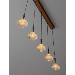 LUCES GUAY LE44216 hanging lamp black and gold, LED 3000K 30W 1558lm