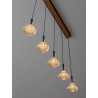 LUCES GUAY LE44216 hanging lamp black and gold, LED 3000K 30W 1558lm