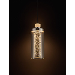 LUCES JUAN LE44217 LED hanging lamp 30W, black and gold, modern