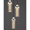 LUCES JUAN LE44218 LED hanging lamp 30W, black and gold, elegant style