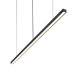 Pendant lamp LED ELKIM HADAR ZWIS 142A 117cm black brushed