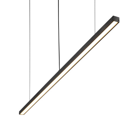 Pendant lamp LED ELKIM HADAR ZWIS 142A 117cm black brushed