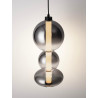 LUCES LUIS LE44220/1/2 LED hanging lamp, 3 sizes, black and gray