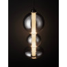 LUCES LUIS LE44220/1/2 LED hanging lamp, 3 sizes, black and gray