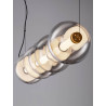 LUCES LUIS LE44223 nowoczesna lampa wisząca LED 3000K 40W czarno-szara