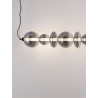 LUCES LUIS LE44223 modern LED hanging lamp 3000K 40W black and gray