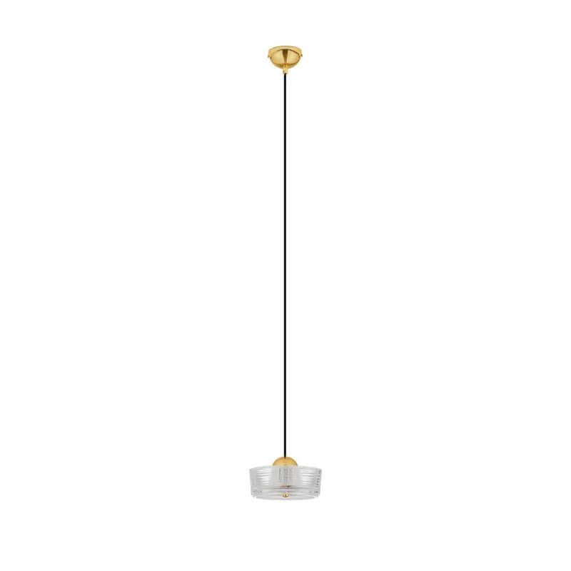 LUCES ESPINAR LE44497 LED hanging lamp 6W gold, steel/aluminum/acrylic