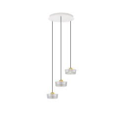 LUCES ESPINAR LE44498 lampa wisząca LED 3000K 18W, złota, nowoczesna