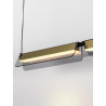 LUCES ROCA LE44230 LED hanging lamp 20W black and gold metal/glass