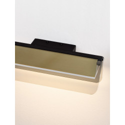 LUCES ROCA LE44231 LED wall lamp 7W black and gold modern metal and glass