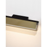 LUCES ROCA LE44231 LED wall lamp 7W black and gold modern metal and glass