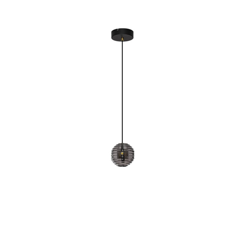 LUCES SECO LE44232 lampa wisząca LED 13W, czarno-złota, metal/szkło