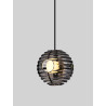 LUCES SECO LE44232 LED hanging lamp 13W, black and gold, metal/glass