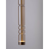 LUCES MONTERO LE44588/9/90/1 LED tube hanging lamp black, gold