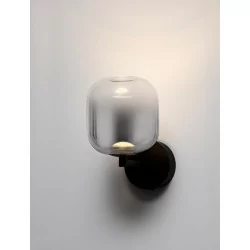 LUCES ANUCO LE44613 LED wall lamp black and gray metal/glass 3W modern