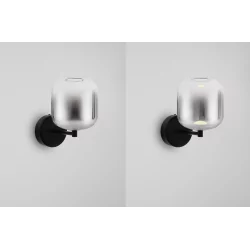 LUCES ANUCO LE44613 LED wall lamp black and gray metal/glass 3W modern