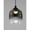 LUCES TOAY LE44237/8 LED hanging lamp black and gray steel/glass