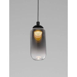 LUCES TOAY LE44237/8 LED hanging lamp black and gray steel/glass