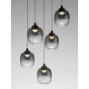 LUCES TOAY LE44239 LED hanging lamp 28W modern design black/gray