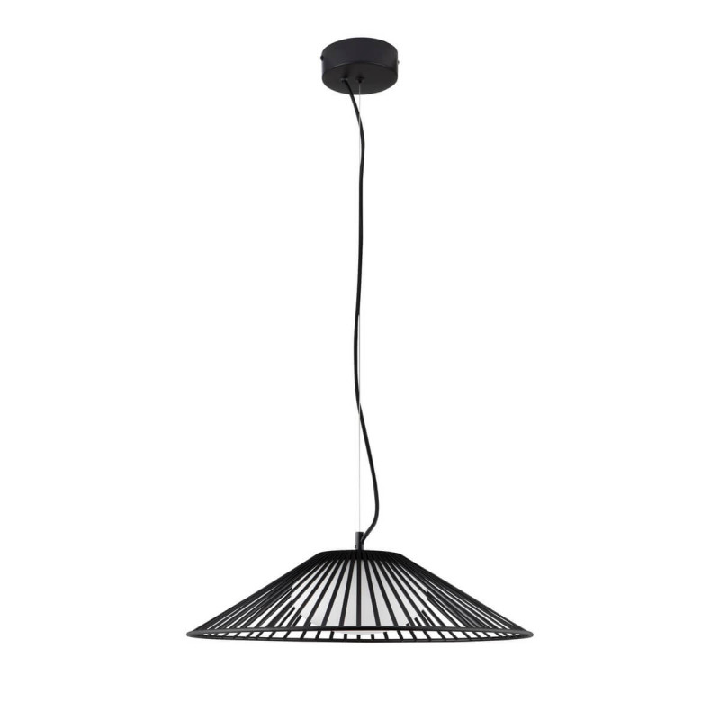 LUCES PENA LE44248/9 lampa wisząca LED czarna, metal/szkło, nowoczesna