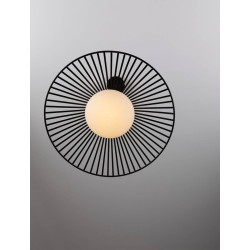 LUCES PENA LE44248/9 lampa wisząca LED czarna, metal/szkło, nowoczesna